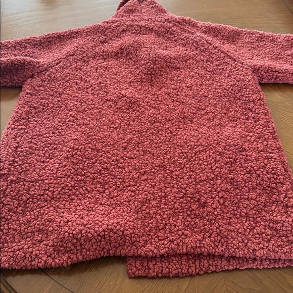 Barefoot Dreams Boucle Shawl Cardigan w/ Pockets Mahogany Red Orange size Xl EUC - Picture 9 of 10